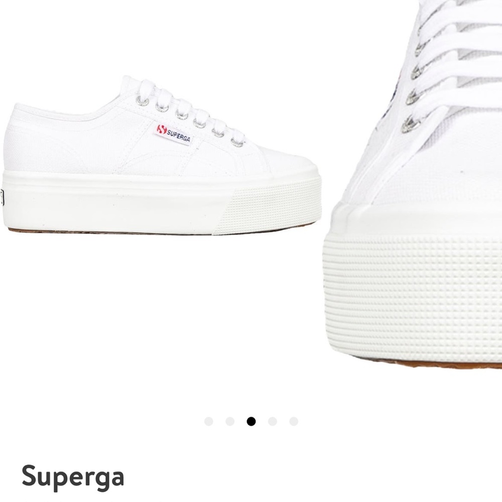 Superga Acot Linea Platform Sneaker White SZ 9 40